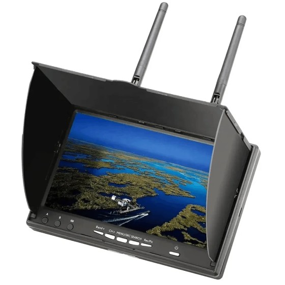 LCD5802D 5.8G 40Channel 7 Inch Monitor LCD Screen 5802D 800*480 DVR Build-in Battery RC FPV Racing Drone Quadcopter Multicopter
